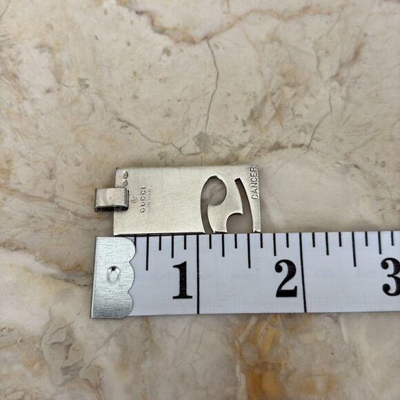 Gucci 925 Sterling Silver “Cancer” Zodiac Pendant Unisex - Picture 5 of 6